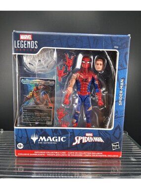 Marvel Legends Series Spider-Man Figure & Magic Gathering Card